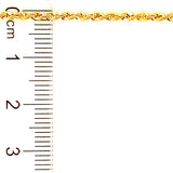 Cadena (cordón) hueca en oro amarillo 10kt. 45cm