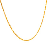 Cadena (cordón) hueca en oro amarillo 10kt. 50cm