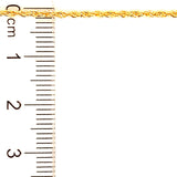 Cadena (cordón) hueca en oro amarillo 10kt. 50cm