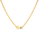 Cadena (cordón) hueca en oro amarillo 10kt. 45cm