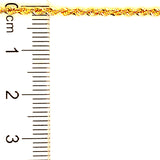 Pulsera cordón en oro amarillo 10kt. 18cm