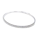 (LD) Caña con diamantes de laboratorio en oro blanco 14kt. D-1.45Cts.