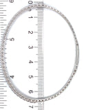 (LD) Caña con diamantes de laboratorio en oro blanco 14kt. D-1.45Cts.