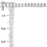 (LD) Pulsera (tennis) con diamantes de laboratorio en oro blanco 14kt. D-1.81CT 18cm