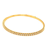 (LD) Caña con diamantes de laboratorio en oro amarillo 14kt. D-1.45Cts.