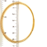 (LD) Caña con diamantes de laboratorio en oro amarillo 14kt. D-1.45Cts.