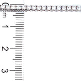 (LD) Collar (tennis) con diamantes de laboratorio en oro blanco 14kt. 43CM D-6.81Cts.