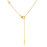 (LD) Collar con diamantes de laboratorio en oro amarillo 14kt. 43CM D-0.95Cts.