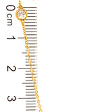 (LD) Collar con diamantes de laboratorio en oro amarillo 14kt. 43CM D-0.95Cts.