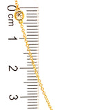 (LD) Collar con diamantes de laboratorio en oro amarillo 14kt. 43CM D-0.57Cts.