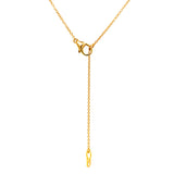 (LD) Collar con diamantes de laboratorio en oro amarillo 14kt. 43CM D-0.57Cts.