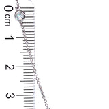 (LD) Collar con diamantes de laboratorio en oro blanco 14kt. 43CM D-0.93Cts.