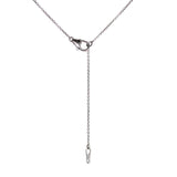 (LD) Collar con diamantes de laboratorio en oro blanco 14kt. 43CM D-0.93Cts.