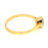 Anillo de amatista en oro amarillo 14kt.