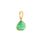 Dije de esmeralda en oro amarillo 14kt.