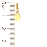 Dije de ópalo con diamantes en oro amarillo 14kt.