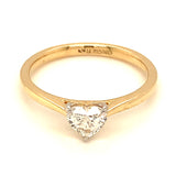 (LD) Anillo con diamante de laboratorio en oro amarillo 14kt. D-0.50Cts.