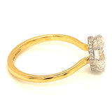 (LD) Anillo con diamante de laboratorio en oro amarillo 14kt. D-1.95Cts.