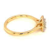 (LD) Anillo con diamantes de laboratorio en oro amarillo 14kt. D-0.50Cts.