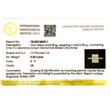 (LD) Anillo con diamantes de laboratorio en oro amarillo 14kt. D-0.50Cts.