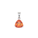 Dije de cuarzo citrino en plata 925.