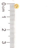 Aretes (bolitas adiamantadas) para bebés en oro amarillo 10kt.