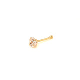 Piercing de nariz con circón en oro amarillo 10KT