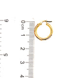 Argollas en oro tres tonos 10kt.