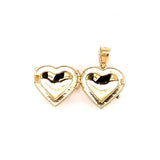 Relicario (corazón) en oro amarillo 10kt.