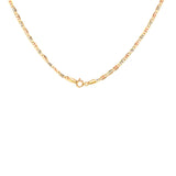 Cadena Valentina en oro 3 tonos 10kt. 45cm