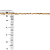 Cadena Valentina en oro 3 tonos 10kt. 45cm