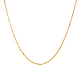 Cadena Valentina en oro 3 tonos 10kt. 50cm