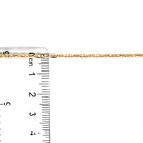 Cadena Valentina en oro 3 tonos 10kt. 50cm