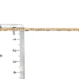 Cadena Valentina en oro 3 tonos 10kt. 50cm