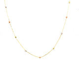 Collar (bolitas) en oro 3 Tonos 10kt. 40/45cm