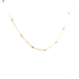 Collar (bolitas) en oro 3 Tonos 10kt. 40/45cm
