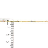 Collar (bolitas) en oro 3 Tonos 10kt. 40/45cm