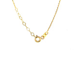 Collar (árbol de la vida) con circones en oro amarillo 10kt. 40cm