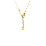 Collar (corazón e infinito) en oro amarillo 10kt. 40/43cm