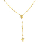 Rosario en oro amarillo 10kt. 45cm