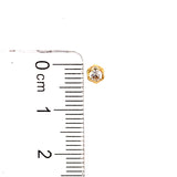 Aretes (flor) para bebés en oro amarillo 10kt.