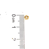 Aretes (flor) para bebés en oro amarillo 10kt.