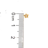 Aretes (estrellas) para bebés en oro amarillo 10kt.