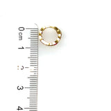 Huggies con circones en oro amarillo 10kt.