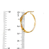 Argollas en oro tres tonos 10kt.
