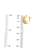 Aretes en oro tres tonos 10kt.