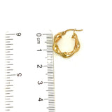 Argollas en oro amarillo 10kt.
