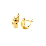 Aretes en oro tres tonos 10kt.