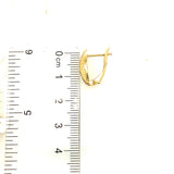 Aretes en oro tres tonos 10kt.