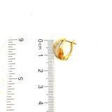 Aretes en oro tres tonos 10kt.